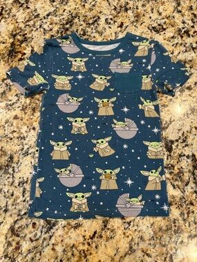 Little Sleepies Play Grogu Pocket Tee